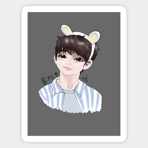 Hong Jisoo | Joshua Seventeen Sticker by ichigobunny